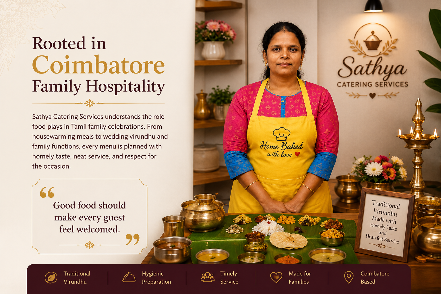 Family function catering service in Coimbatore, Tamil Nadu