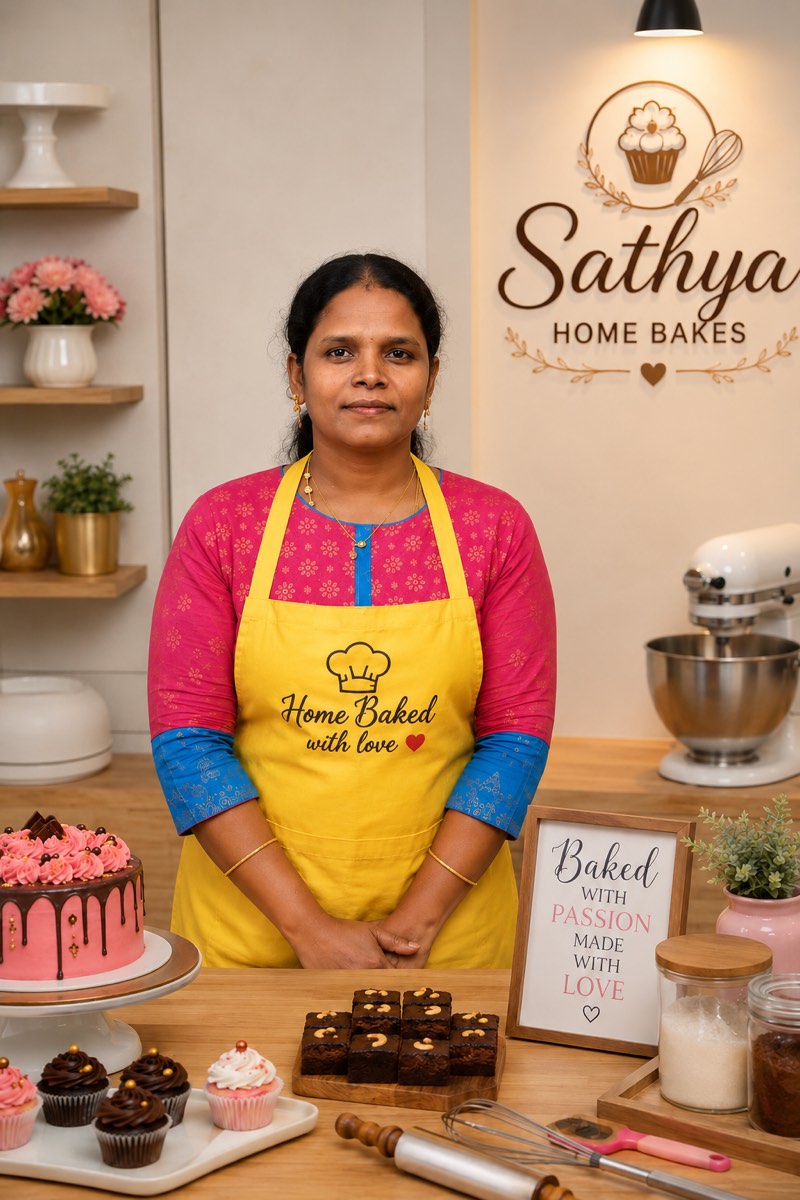 Sathya Sivansakthi, Founder of Sathya Home Bakes